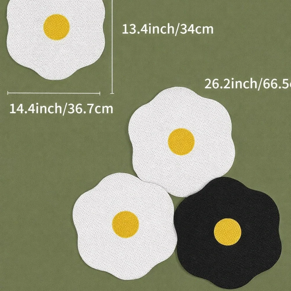 Set of 2 Floral Cat Scratcher Pad - Black and White